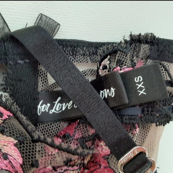 🍋For Love and Lemons Juliet Embroidered Mesh Bustier Bra - Picture 7 of 10